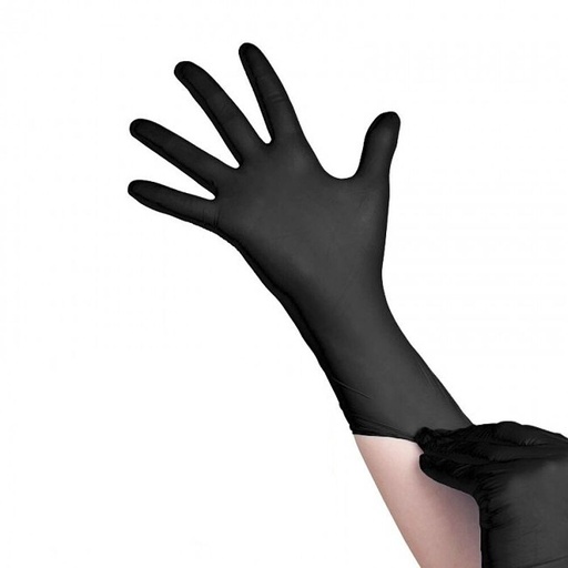 [H068] Nitrile Gloves Black Medium