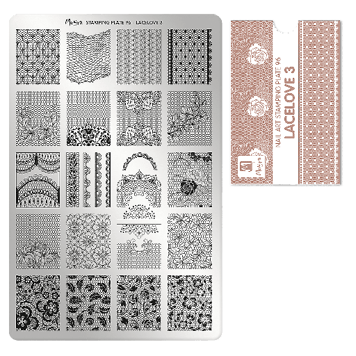 [MP96] Stamping Plate 96 Love Lace 3