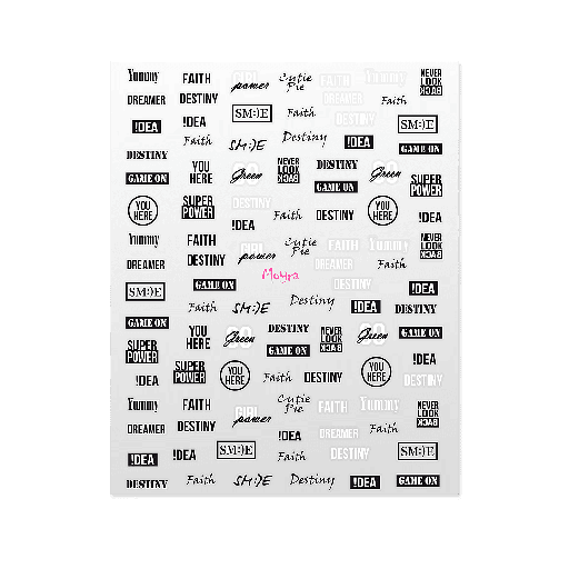 [MST20] Nail Art Sticker N° 09