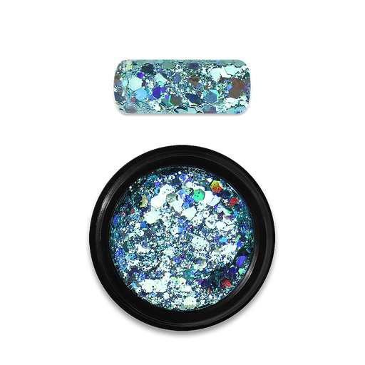 [MN019] Holo Glitter Mix Turqouise