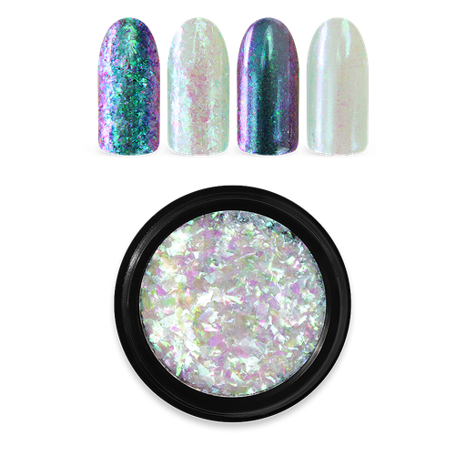 [MN007] Rainbow Flakes Green